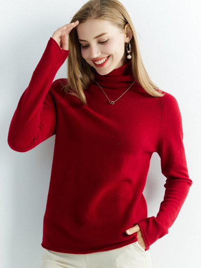 Sieviešu trikotāžas džemperi Kašmira džemperis 100% merino vilnas bruņurupucis ar garām piedurknēm Pulovers rudens ziemas apģērbs retro džemperu tops