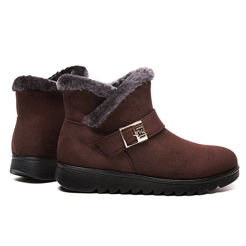 Zimske čizme Ženske tople plišane čizme za snijeg Botas Mujer Mokasine s patentnim zatvaračem Neklizajuće Ženske ležerne Udobne botas mujer