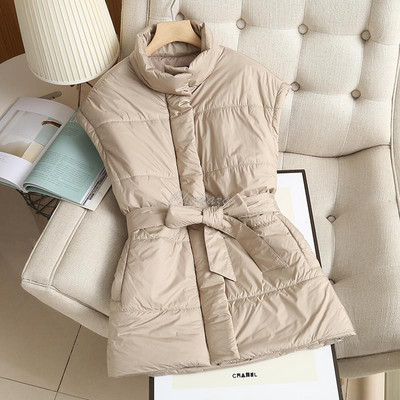 Cheriaza rudens ziema sieviete melna statīvs apkakle ikdienas veste silta veste cieta rāvējslēdzējs kabatas vestes jostas jostasvietas augšdaļa bez piedurknēm