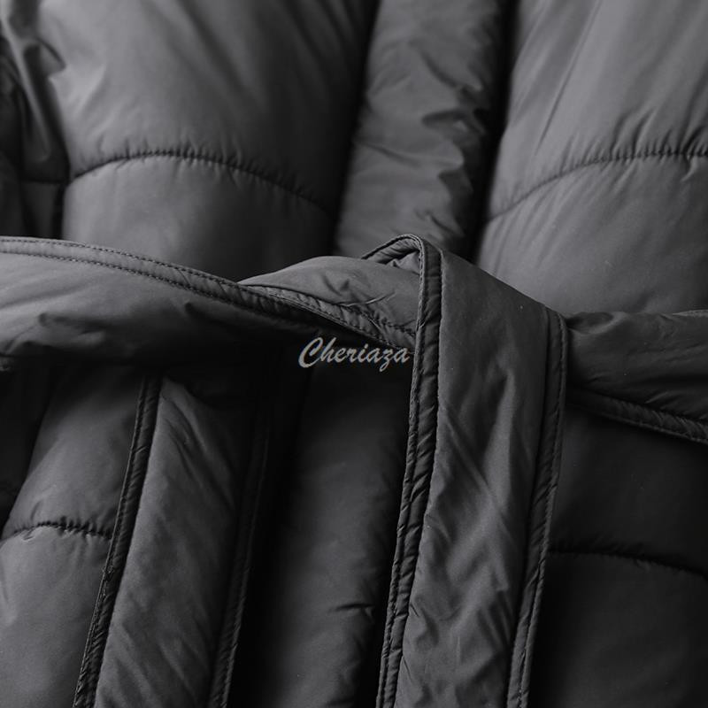 Cheriaza rudens ziema sieviete melna statīvs apkakle ikdienas veste silta veste cieta rāvējslēdzējs kabatas vestes jostas jostasvietas augšdaļa bez piedurknēm