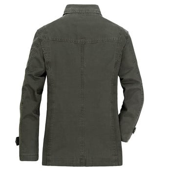 Ανοιξιάτικο φθινόπωρο Casual Military Blazer Μπουφάν Ανδρικά Βαμβακερά Ανδρικά Μπουφάν Slim Fit Business Coat Plus Size 5XL jaqueta masculina