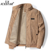 2022. gada rudens, ziema, jauna vilna, siltas, biezas vīriešu jakas, zīmols ikdienas modes, velveta plāns mētelis Vīriešu virsdrēbes militārā jaka vīriešiem