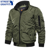 Vīriešu jauna mode, vēja necaurlaidīga kokvilnas jaka Vīriešu bomberjakas 2022. gada pavasara rudens vīriešu ikdienas militārās āra pārgājienu jakas vīriešiem