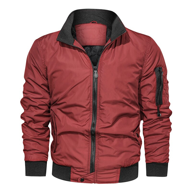 Vīriešu jauna mode, vēja necaurlaidīga kokvilnas jaka Vīriešu bomberjakas 2022. gada pavasara rudens vīriešu ikdienas militārās āra pārgājienu jakas vīriešiem