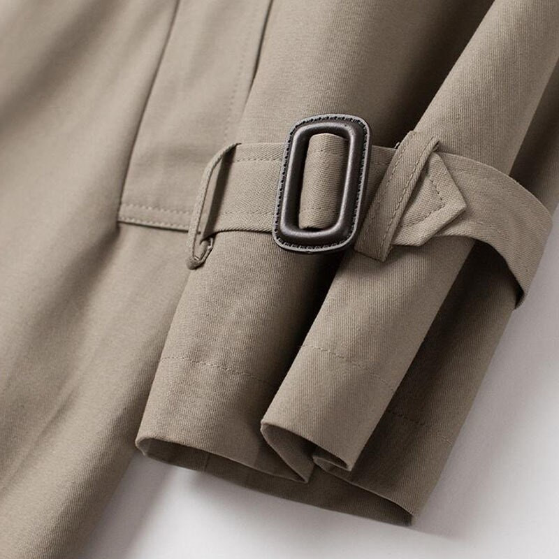 2022. gada rudens elegants sieviešu vējjaka ar divrindu jostu, gadījuma rakstura atloks ar garām piedurknēm, vēja necaurlaidīgs sieviešu virsdrēbes