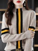 Φθινοπωρινό Πλεκτό Πλεκτό Πουκάμισο με Γιακά V Φθινόπωρο Γυναικείο φαρδύ μακρυμάνικο πουλόβερ σε στυλ μόδας Commuter