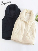 Syiwidii 2022. gada rudens ziemas veste sievietēm bez piedurknēm. Sieviešu jaka ar pogām, rāvējslēdzējs, bruņurupucis ar apkakli, silti mēteļi