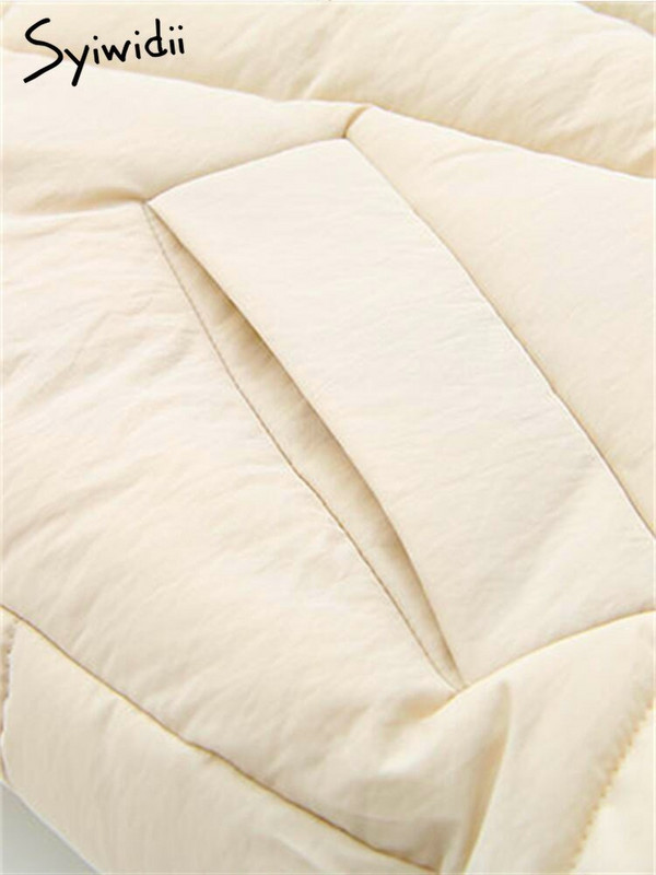 Syiwidii 2022. gada rudens ziemas veste sievietēm bez piedurknēm. Sieviešu jaka ar pogām, rāvējslēdzējs, bruņurupucis ar apkakli, silti mēteļi