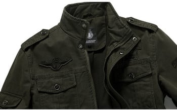 Plus Size 5XL 6XL Military Jacket Ανδρικό Φθινοπωρινό βαμβακερό τζάκετ Pilot Coat Army Ανδρικά Bomber Jackets Cargo Flight Χειμερινό ανδρικό μπουφάν