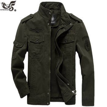 Plus Size 5XL 6XL Military Jacket Ανδρικό Φθινοπωρινό βαμβακερό τζάκετ Pilot Coat Army Ανδρικά Bomber Jackets Cargo Flight Χειμερινό ανδρικό μπουφάν