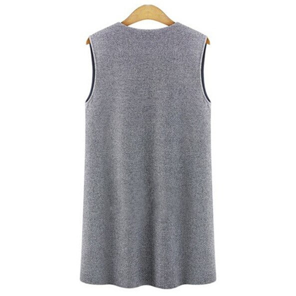 Gornja odjeća velikih veličina Kratki ženski prsluci Ženski proljetni prsluk Prsluk s otvorenim ovratnikom Ležerni kardigan Ljetni kaputi bez rukava