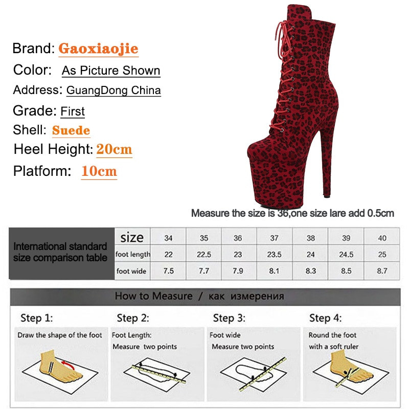 2022. gada sieviešu apavi 7 cm platforma, 17 cm papēži, leoparda apdruka, īsi zābaki, zamšādas Sexy Pole Dance High Nightclub Catwalk striptīza apavi