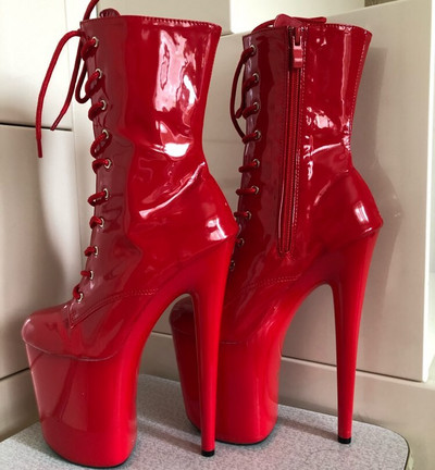 Seksīgi bruņinieku zābaki, augstpapēžu kurpes Sievietēm piemērotu apavu pāris, 15-23 cm papēža iespējas, banketu priekšnesuma zābaki