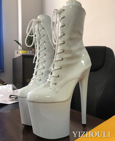 Seksīgi bruņinieku zābaki, augstpapēžu kurpes Sievietēm piemērotu apavu pāris, 15-23 cm papēža iespējas, banketu priekšnesuma zābaki