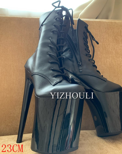 Seksīgi bruņinieku zābaki, augstpapēžu kurpes Sievietēm piemērotu apavu pāris, 15-23 cm papēža iespējas, banketu priekšnesuma zābaki