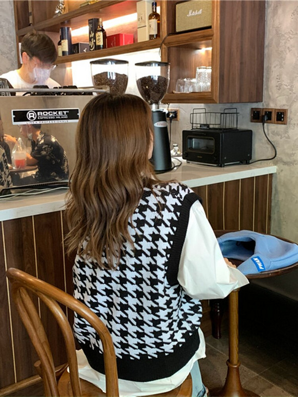 Rudens veste sieviešu rudens ziemas trikotāžas džemperis bez piedurknēm Korejas ikdienas sieviešu trikotāžas topi 2022. gadā jaunas Modis sieviešu vestes