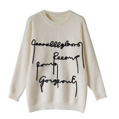 Ženski pulover s printom, veliki pleteni pulover, zimski korejski, slatki, ležerni, ženski džemper Y2K ženska odjeća