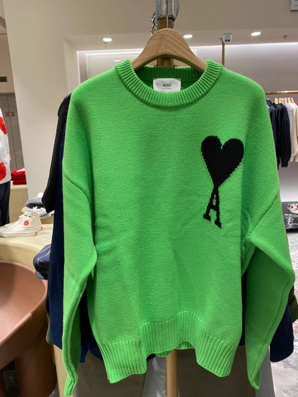 Φθινόπωρο Χειμώνας 2022 High Street Γυναικείο πουλόβερ Μόδας Πουλόβερ με μεγάλο μέγεθος καρδιάς casual πλεκτό με στρογγυλή λαιμόκοψη Ανδρικά και γυναικεία ρούχα
