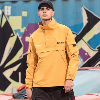 Being Vigor Ανδρικά μπουφάν Anorak Hip-Hop Outwear Φθινοπωρινά Ανεμοδράστη Μονόχρωμη Casual Streetwear Ανδρικό πανωφόρι εξωτερικού χώρου Top 4XL