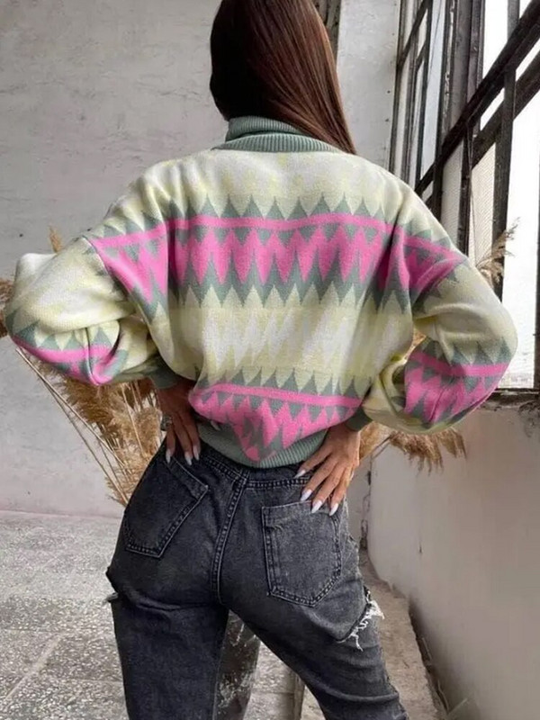 Γυναικείο πουλόβερ με λαιμόκοψη Γυναικεία πουλόβερ με μακρυμάνικο γυναικείο πουλόβερ 2022 Φθινόπωρο 2022 Νέα μόδα τοπ παντός αγώνα