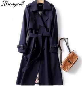 2022. gada garais mētelis sievietēm, divrindu, šaurs mētelis, modes Harajuku ielas apģērbs, sieviešu virsdrēbes, modes vējjaka