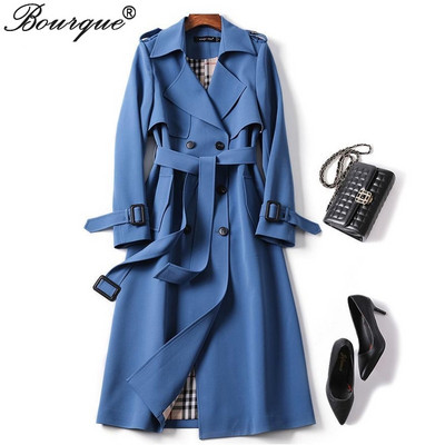 2022. gada garais mētelis sievietēm, divrindu, šaurs mētelis, modes Harajuku ielas apģērbs, sieviešu virsdrēbes, modes vējjaka