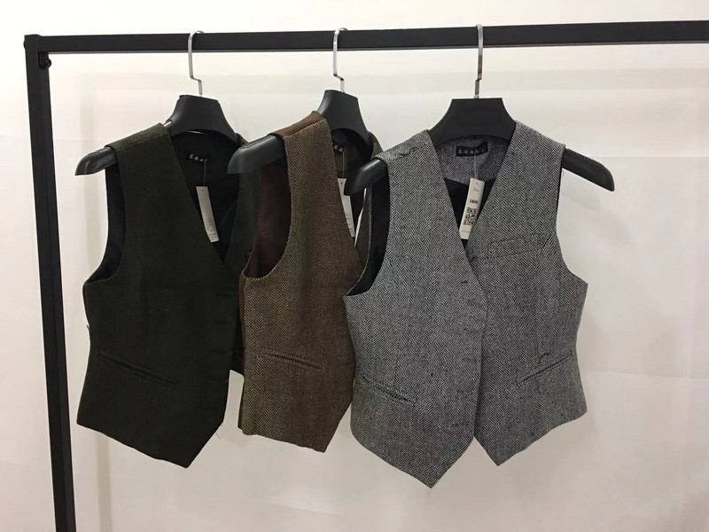 Jauns retro uzvalks veste dāmu veste īsa jaka Casual ol Coat sieviešu