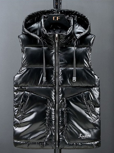 Kokvilnas dūnu veste sieviešu rudens ziemas spīdīga virsdrēbes veste veste ar kapuci Modes skaista vēja necaurlaidīga veste