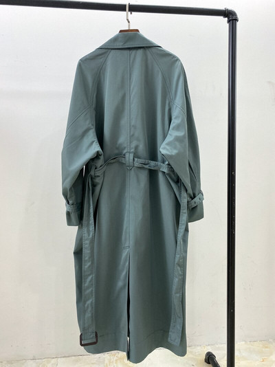 Ženski trenč kaput srednje dužine Elegantna klasična opuštena ženska vjetrovka s logotipom s jednostrukim otvorom Gornja odjeća s razdvojenim leđima i pojasom