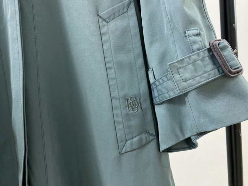 Ženski trenč kaput srednje dužine Elegantna klasična opuštena ženska vjetrovka s logotipom s jednostrukim otvorom Gornja odjeća s razdvojenim leđima i pojasom