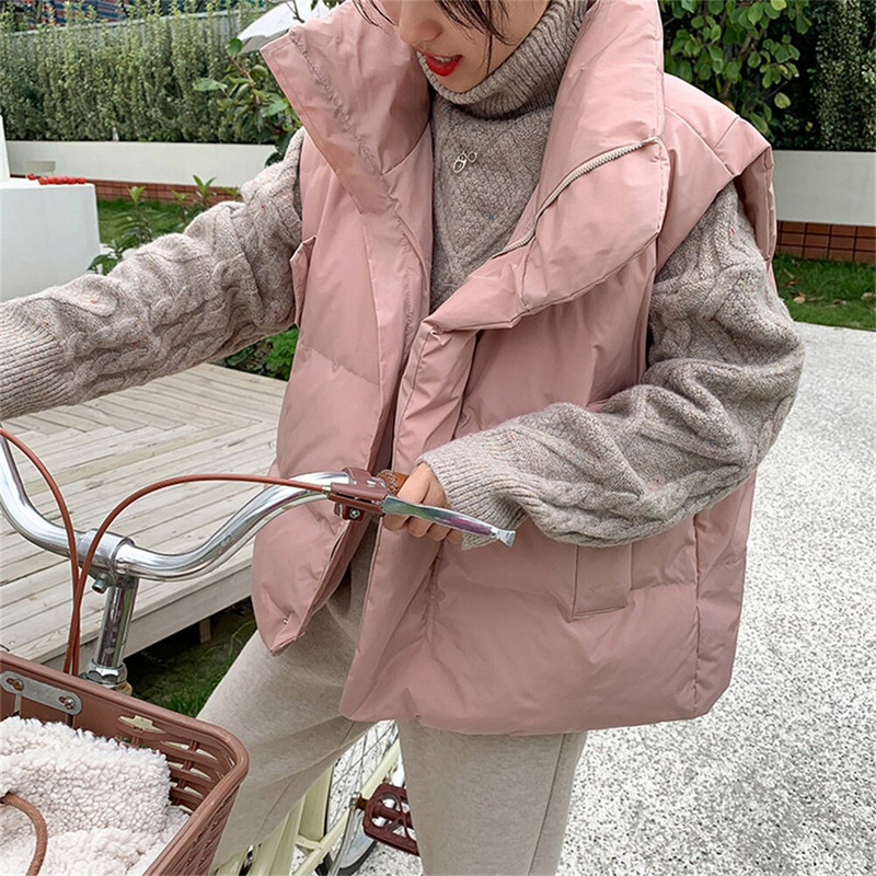 Alien Kitty 2022, silts, brīvs OL augstas kvalitātes ielu apģērbs kokvilnas maigi sieviešu mēteļi bez piedurknēm ziemas, eleganti stāvēt, karsti ikdienas jakas