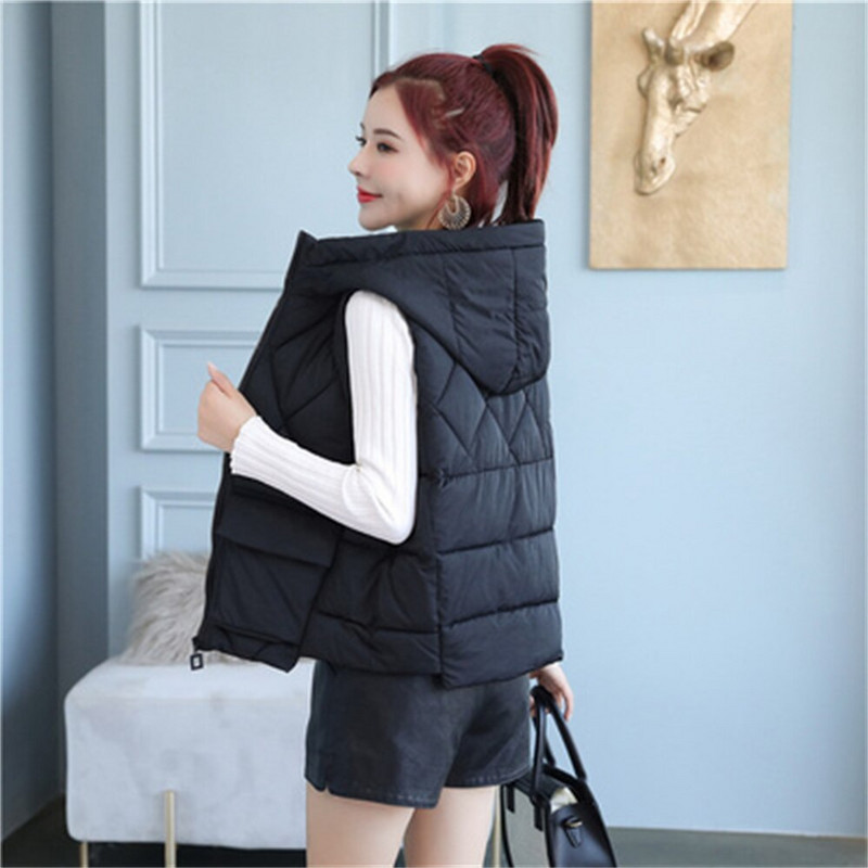 Νέο στυλ πουπουλένιο βαμβακερό γυναικείο γιλέκο Γυναικείο κοντό κορεάτικο γιλέκο γιλέκο για το φθινόπωρο και το χειμώνα εξωτερικά ρούχα H633
