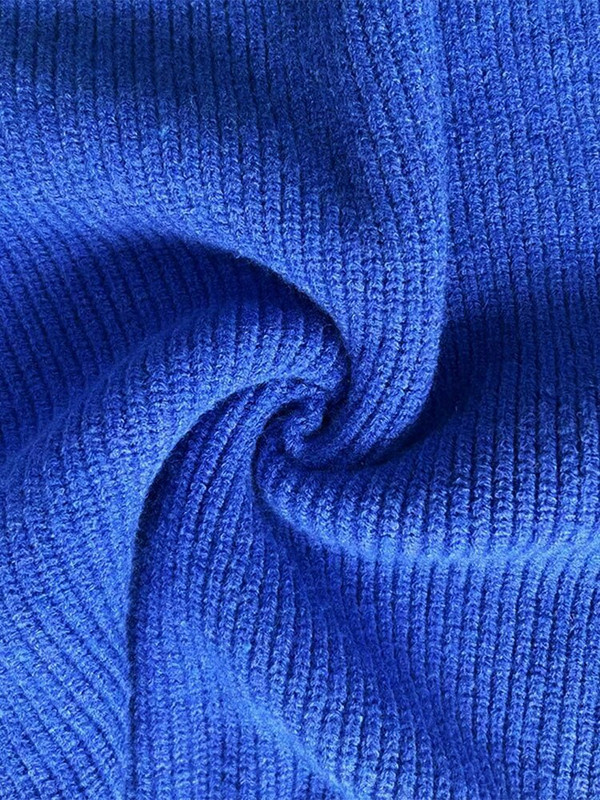 Zimski veliki rebrasti pleteni puloveri Ženski udobni široki puloveri s O izrezom Jednobojni džemperi 2022. Jesen 2022. Retro Topli džemperi dugih rukava