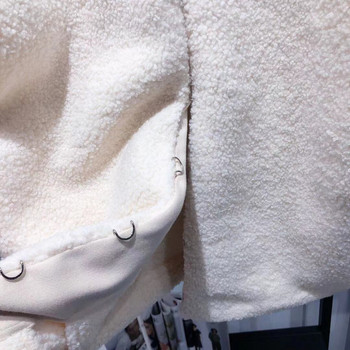 Γυναικείο μάλλινο μπουφάν αμάνικο γιλέκο - Γυναικείο παλτό με στρογγυλή λαιμόκοψη
