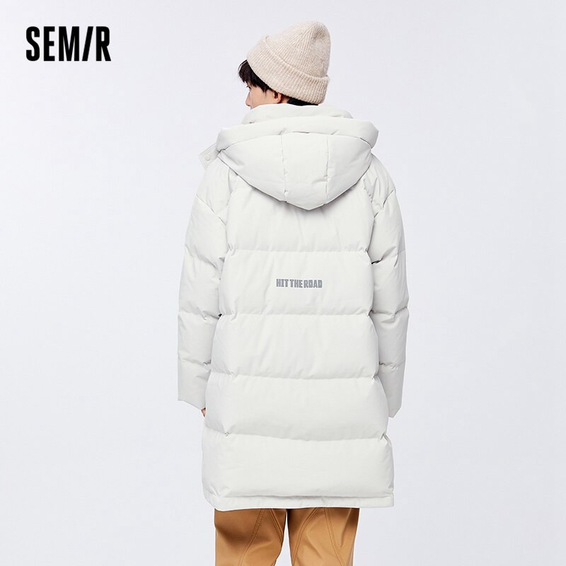 Semir dūnu jaka vīriešiem 2022. gada ziema, jauna brīva burtu drukāšana vidēja garuma ikdienas piepilsētas vēja ūdensnecaurlaidīga jaka ziemai