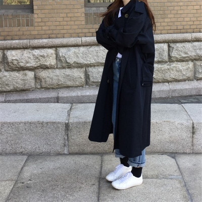 2022. gada jauns rudens haki krāsas garais mētelis Sieviešu brīvs sieviešu vējjakas Modes mēteļi ikdienas virsdrēbes P552