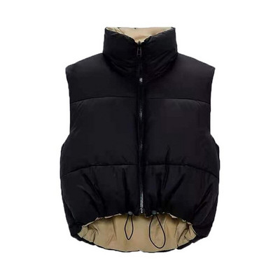 Sieviešu parka veste kabatas mētelis, aukliņa bez piedurknēm, rozā rāvējslēdzēja jaka Modes virsdrēbes, mīļi vintage sieviešu ielas apģērbi