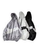 Uued meeste talve sügis õhukesed kapuutsiga kampsunid pikkade varrukatega komplektid lukuga kapuutsiga kampsunid must valge hall