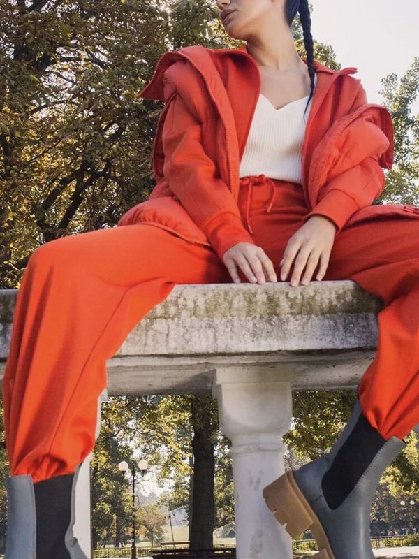 Icclek 2022 új női kabát Parka Veste kabát narancssárga ujjatlan kabát női tavaszi téli párnázott mellény női mellény