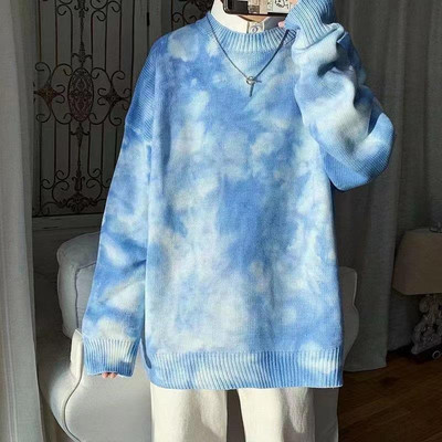 Goth Alphabet Jacquard Γυναικείο πουλόβερ High Street Harajuku Vintage Hip Hop πουλόβερ πουλόβερ Φαρδιά μακρυμάνικα ρούχα με σκισμένα μπλούζα