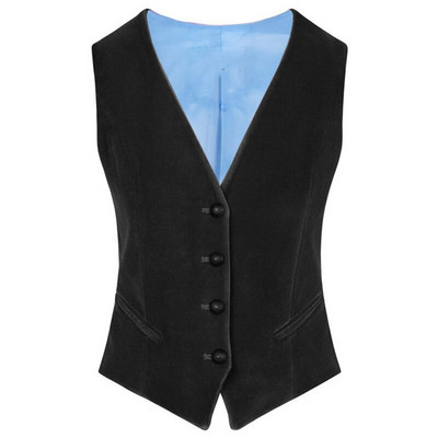 Νέο γυναικείο κοστούμι γιλέκο Velvet Business Office V λαιμόκοψη Αμάνικο Γυναικείο Παλτό