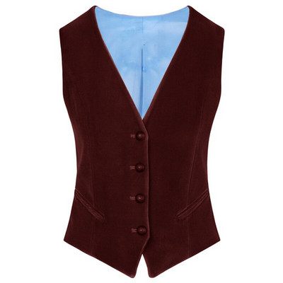 Νέο γυναικείο κοστούμι γιλέκο Velvet Business Office V λαιμόκοψη Αμάνικο Γυναικείο Παλτό