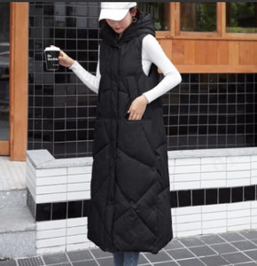 Zimska ženska prsluk jakna Produljena debela jakna za održavanje topline Student Lady Jednobojna široka ležerna odjeća 2021 #G2