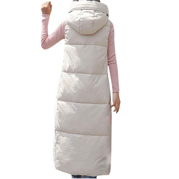 Χειμερινό γυναικείο γιλέκο μπουφάν μακρύτερο παχύ Keep Warm Down Παλτό Φοιτητικό Γυναικείο Μονόχρωμο Χαλαρό Casual Πανωφόρι Ρούχα 2021 #G2