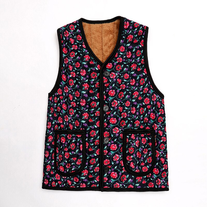 JAUNUMS Liela izmēra Veste Sieviešu ziemas veste Pievienot vilnas Biezināšana Lai saglabātu siltumu Kokvilnas veste sieviešu apģērbi Kvalitātes nodrošināšana