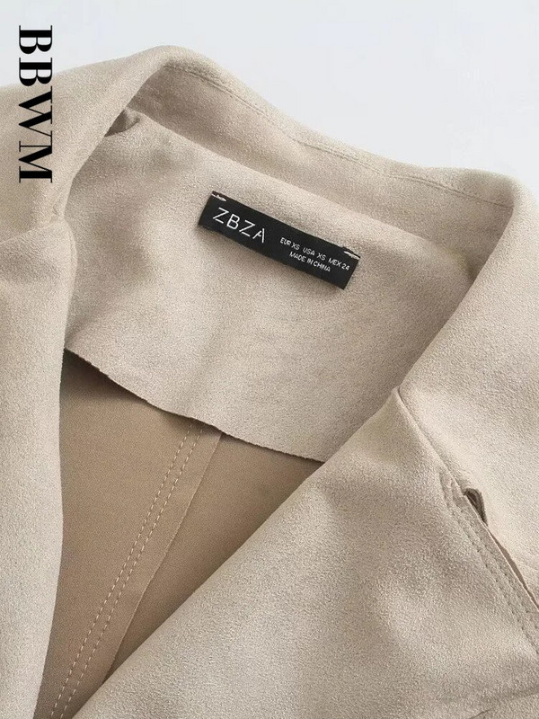 2021 Φθινοπωρινό αμάνικο γιλέκο γυναικείο γυναικείο γιακά με ζώνη με μακρύ γιλέκο Κομψό με κουμπιά Φαρδιά Vintage Γυναικεία Γυναικεία Γυναικεία Γιλέκα