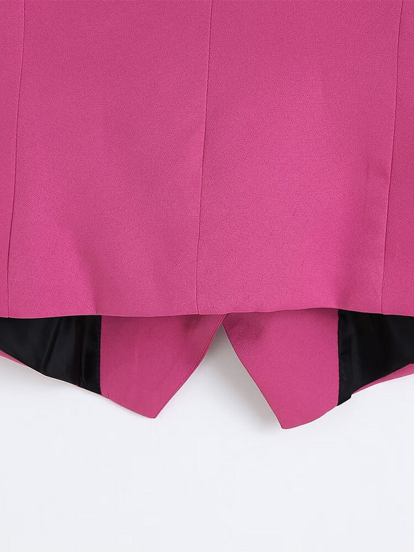 2022 ZA Jesen Modno žensko odijelo Prsluk Uredski damski stil Jednokopčane majice bez rukava Ležerne V-izrez bez rukava Chic majice