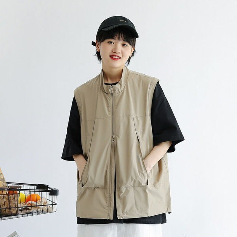 Vestes Sievietēm Populāras Modernas Pavasara Jaunas dāmas Koledžas Brīvais laiks Jaunums Tīņi Japāņu stils Masīvs rāvējslēdzējs Ērti pieguļošs