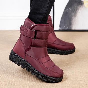 Γυναικείες μπότες Snow Fur Γυναικεία παπούτσια Slip On Platform Γυναικείες μπότες Νέα Αδιάβροχα βελούδινα Botas Mujer Γυναικεία παπούτσια