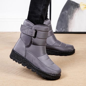 Γυναικείες μπότες Snow Fur Γυναικεία παπούτσια Slip On Platform Γυναικείες μπότες Νέα Αδιάβροχα βελούδινα Botas Mujer Γυναικεία παπούτσια